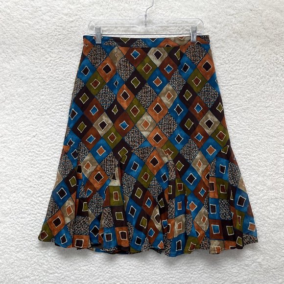Ruby Rd. Dresses & Skirts - Y21K 2000 Vintage Ruby Rd Midi Skirt 8 28 Women Jewel Pattern Boho Gypsy Grunge